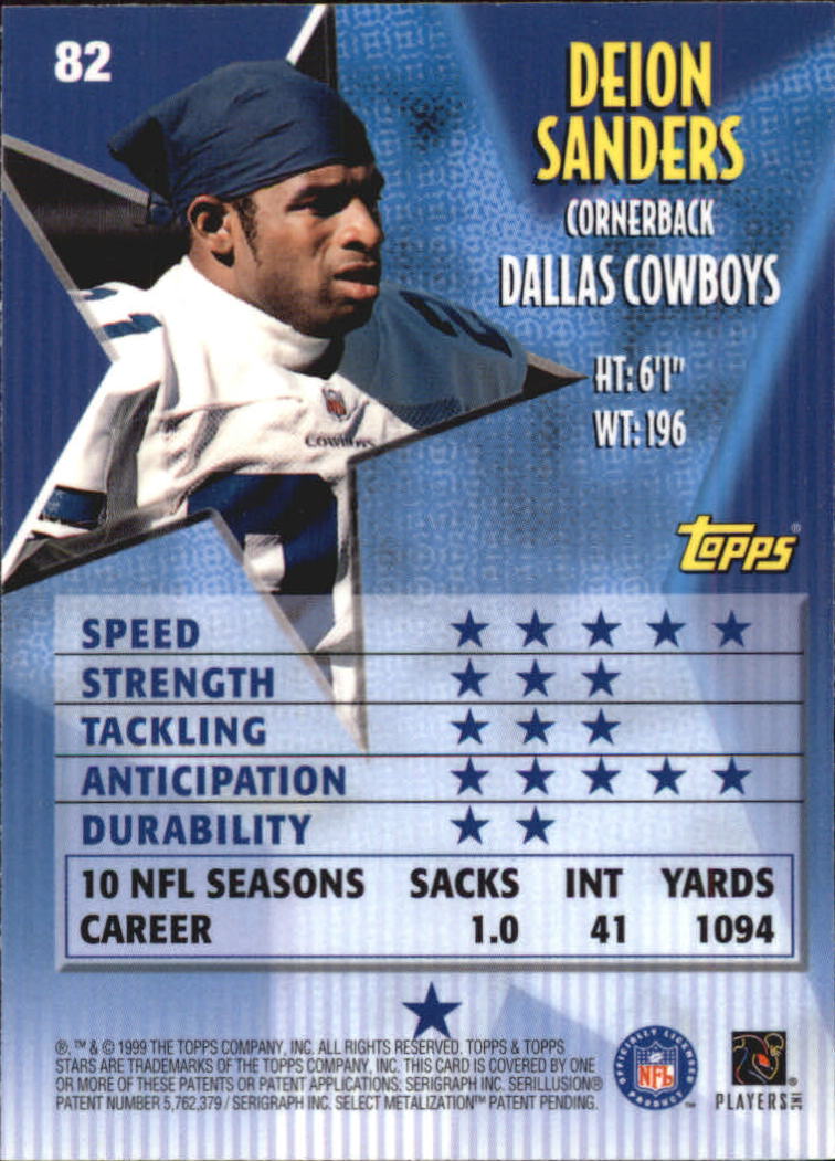 A5970- 1999 Topps Stars FB Cards 1-140 +Parallels -You Pick- 15+ FREE US SHIP - Picture 160 of 494