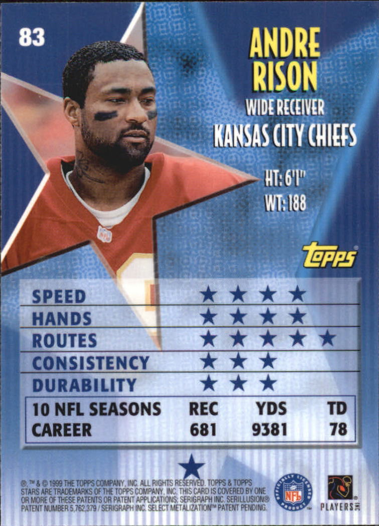 A5970- 1999 Topps Stars FB Cards 1-140 +Parallels -You Pick- 15+ FREE US SHIP - Picture 162 of 494