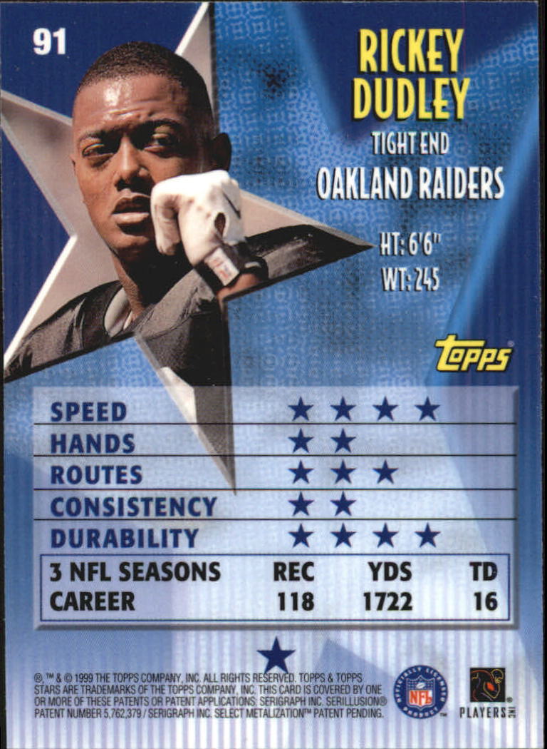 A5970- 1999 Topps Stars FB Cards 1-140 +Parallels -You Pick- 15+ FREE US SHIP - Picture 178 of 494