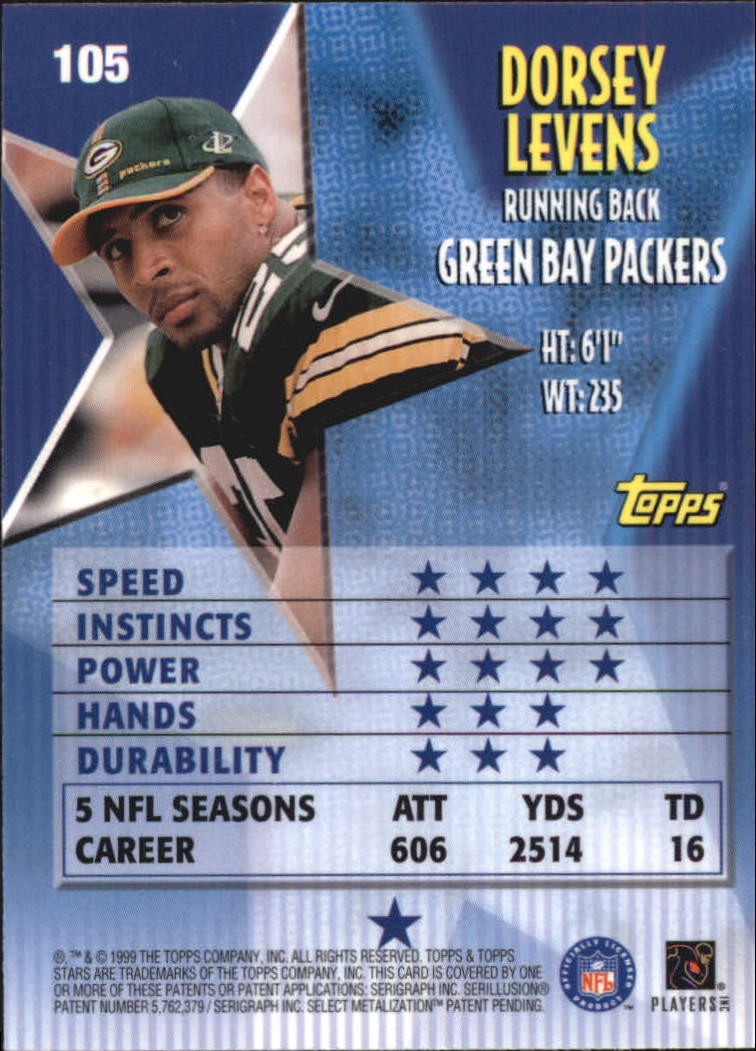 A5970- 1999 Topps Stars FB Cards 1-140 +Parallels -You Pick- 15+ FREE US SHIP - Picture 206 of 494