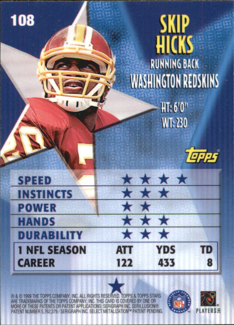 A5970- 1999 Topps Stars FB Cards 1-140 +Parallels -You Pick- 15+ FREE US SHIP - Picture 212 of 494