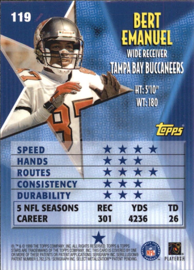 A5970- 1999 Topps Stars FB Cards 1-140 +Parallels -You Pick- 15+ FREE US SHIP - Picture 234 of 494