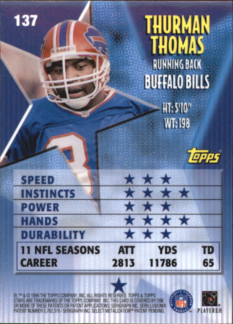 A5970- 1999 Topps Stars FB Cards 1-140 +Parallels -You Pick- 15+ FREE US SHIP - Picture 268 of 494
