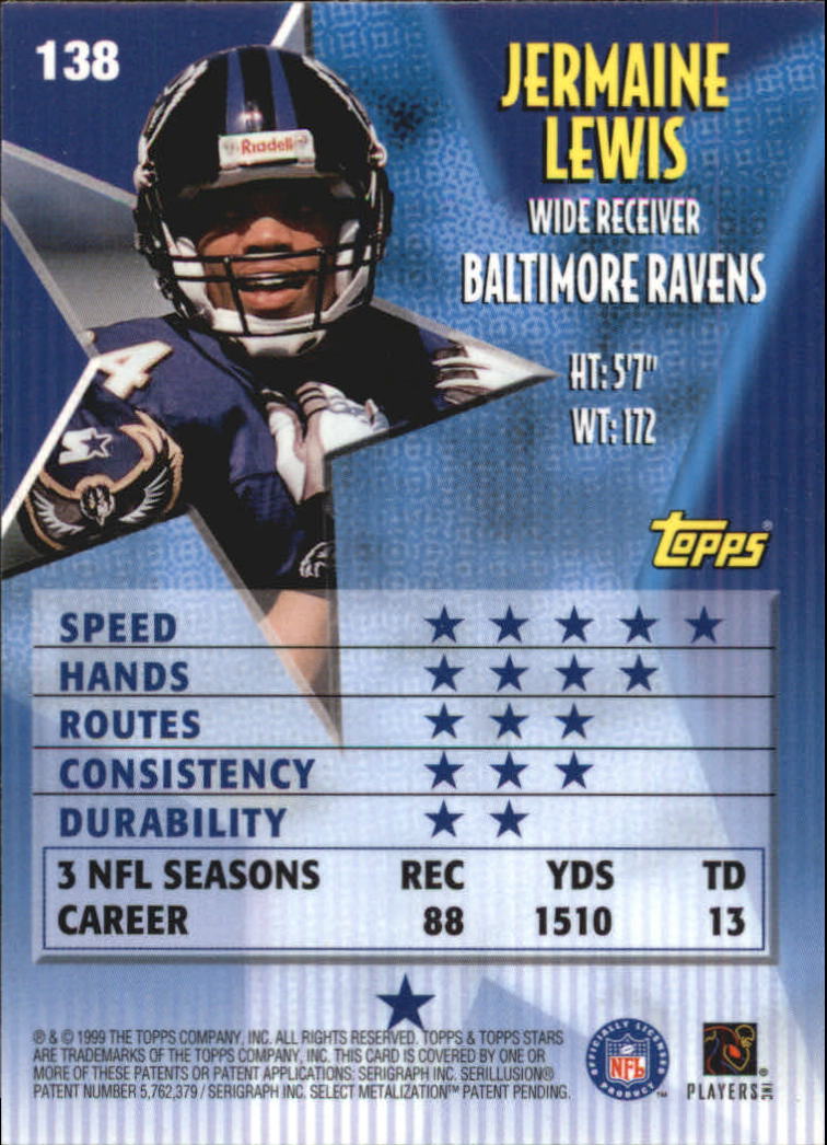 A5970- 1999 Topps Stars FB Cards 1-140 +Parallels -You Pick- 15+ FREE US SHIP - Picture 270 of 494