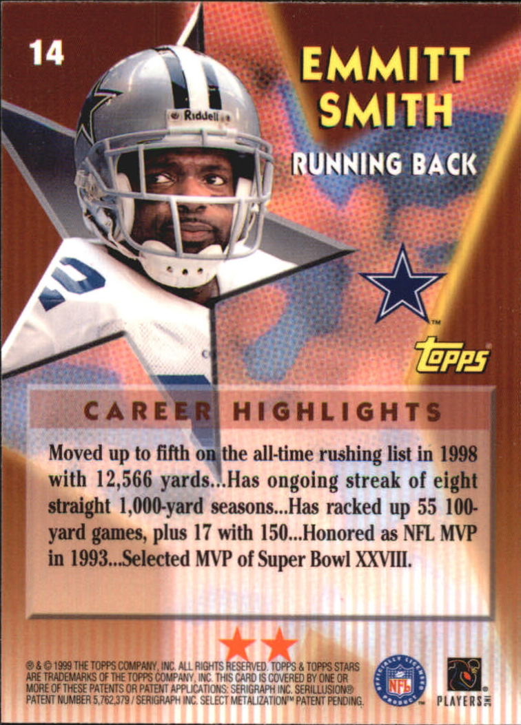 A5970- 1999 Topps Stars FB Cards 1-140 +Parallels -You Pick- 15+ FREE US SHIP - Picture 402 of 494
