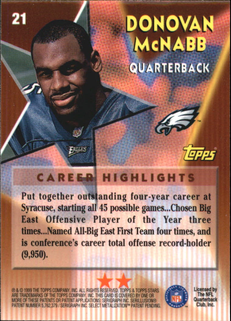 A5970- 1999 Topps Stars FB Cards 1-140 +Parallels -You Pick- 15+ FREE US SHIP - Picture 416 of 494