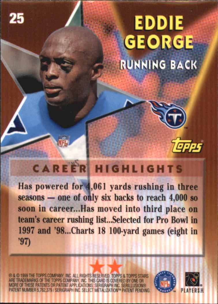 A5970- 1999 Topps Stars FB Cards 1-140 +Parallels -You Pick- 15+ FREE US SHIP - Picture 424 of 494