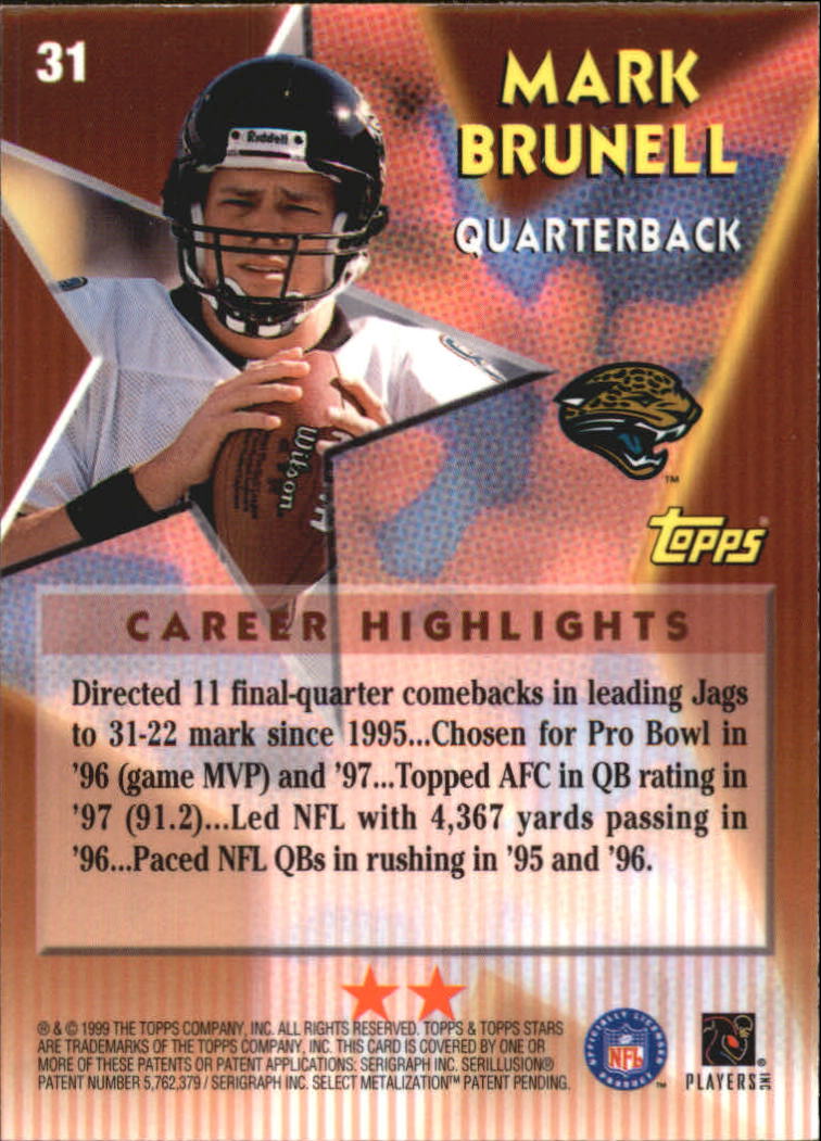 A5970- 1999 Topps Stars FB Cards 1-140 +Parallels -You Pick- 15+ FREE US SHIP - Picture 436 of 494