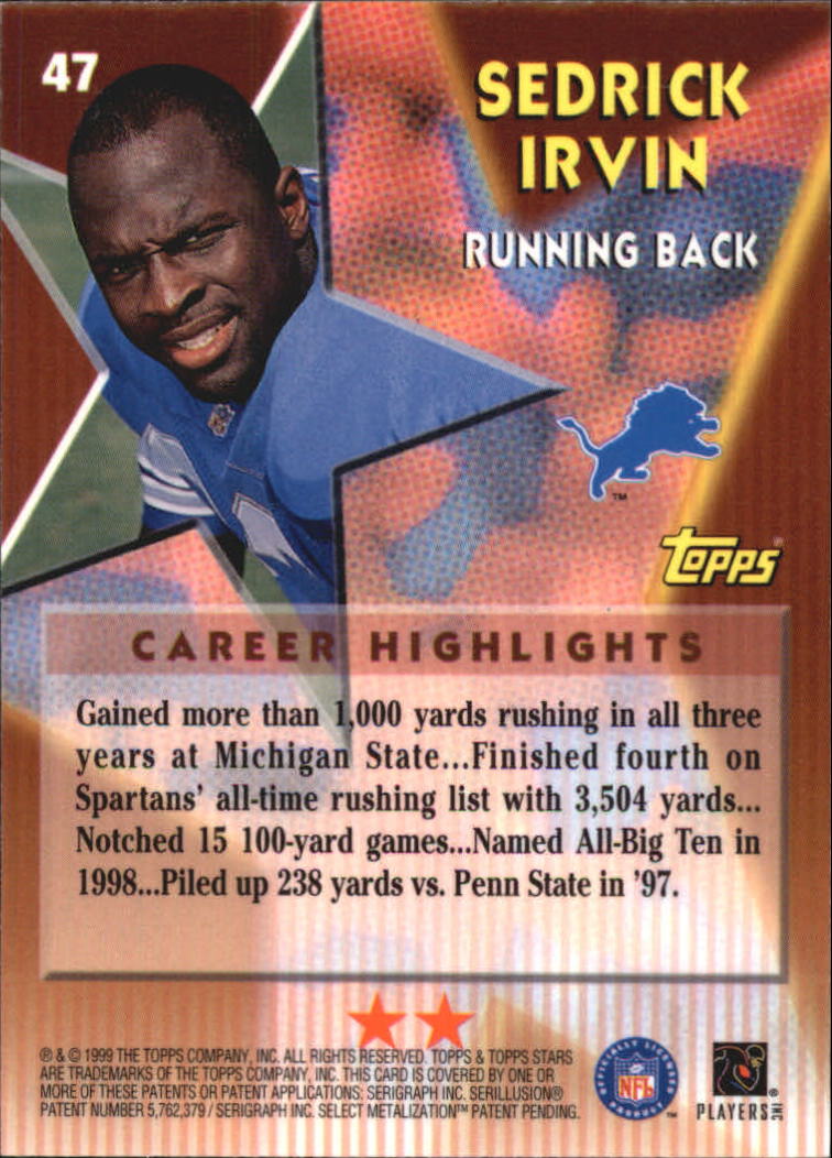A5970- 1999 Topps Stars FB Cards 1-140 +Parallels -You Pick- 15+ FREE US SHIP - Picture 468 of 494