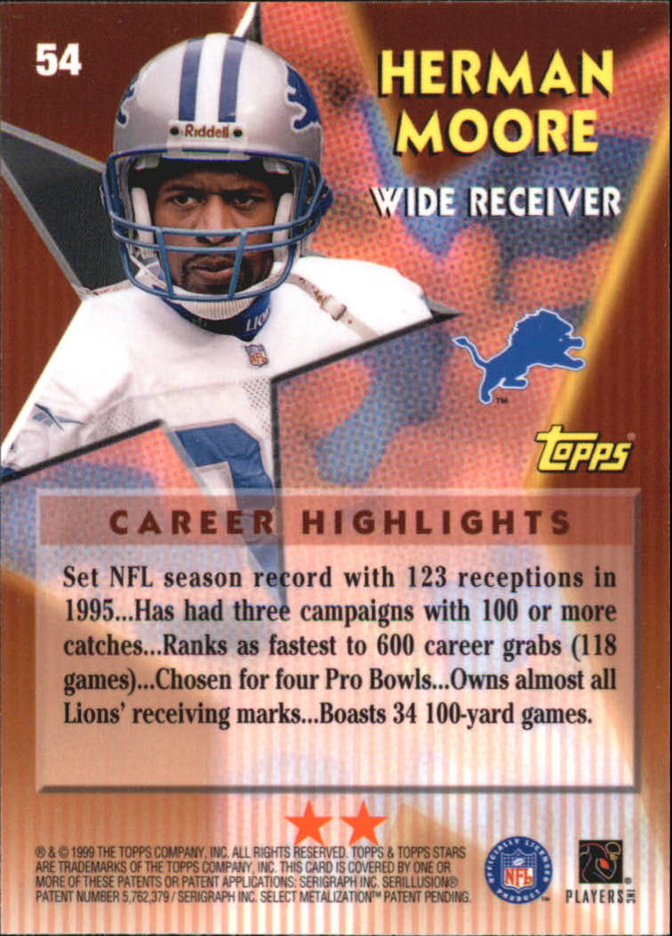A5970- 1999 Topps Stars FB Cards 1-140 +Parallels -You Pick- 15+ FREE US SHIP - Picture 482 of 494