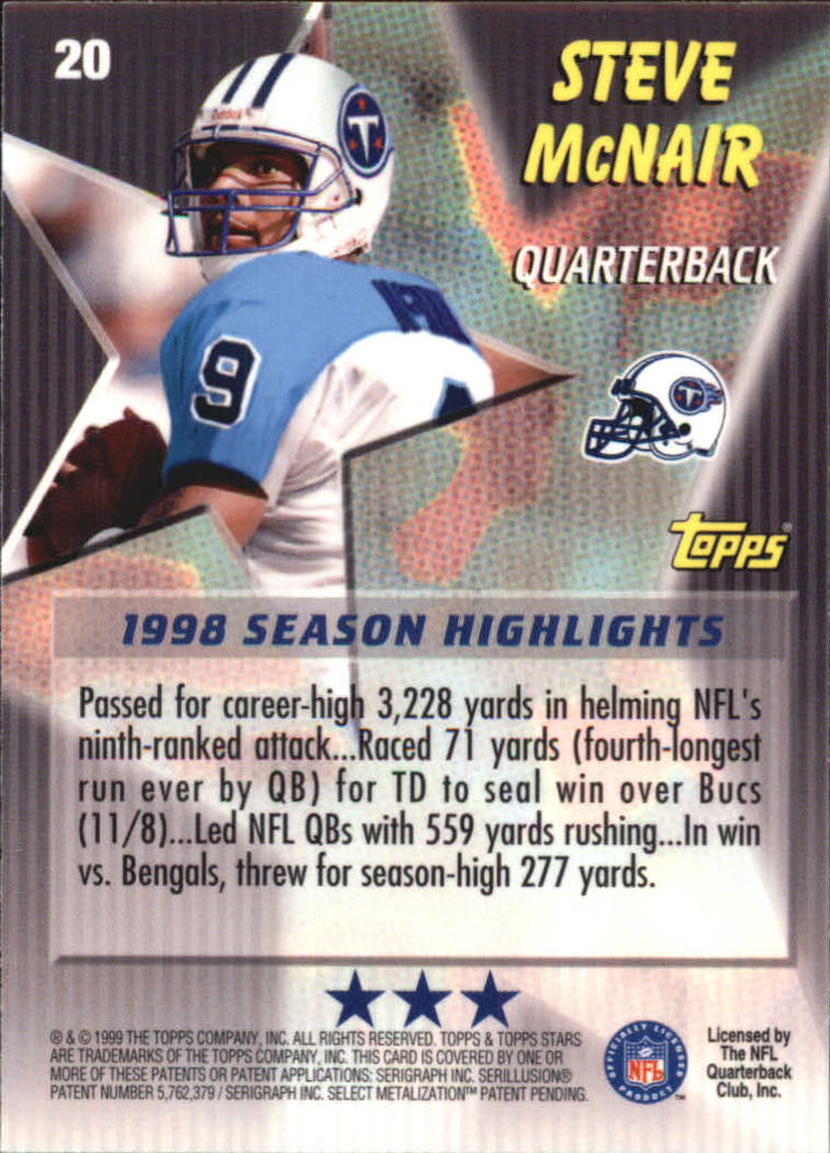 A5970- 1999 Topps Stars FB Cards 1-140 +Parallels -You Pick- 15+ FREE US SHIP - Picture 334 of 494