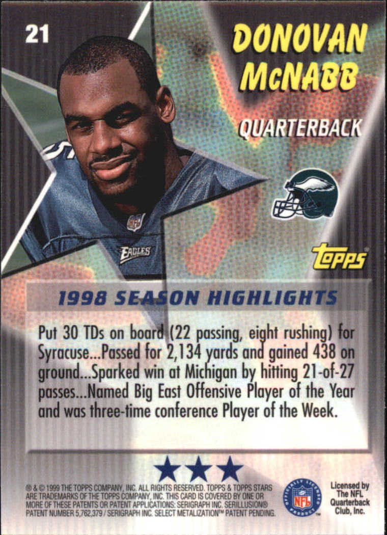 A5970- 1999 Topps Stars FB Cards 1-140 +Parallels -You Pick- 15+ FREE US SHIP - Picture 336 of 494