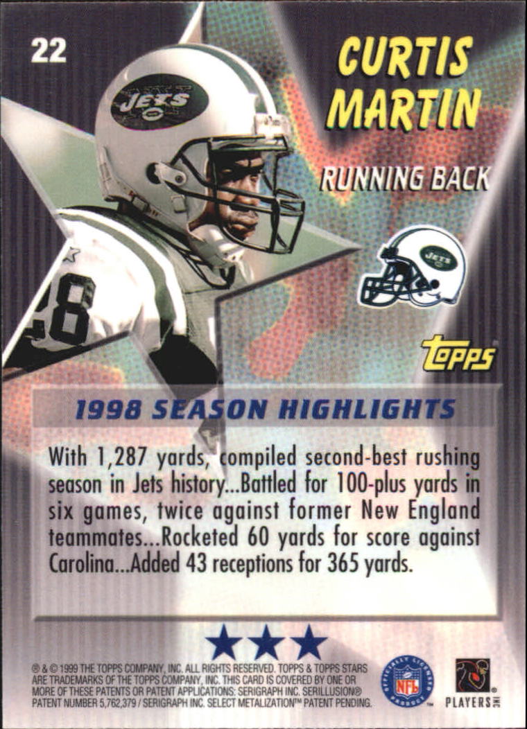 A5970- 1999 Topps Stars FB Cards 1-140 +Parallels -You Pick- 15+ FREE US SHIP - Picture 338 of 494