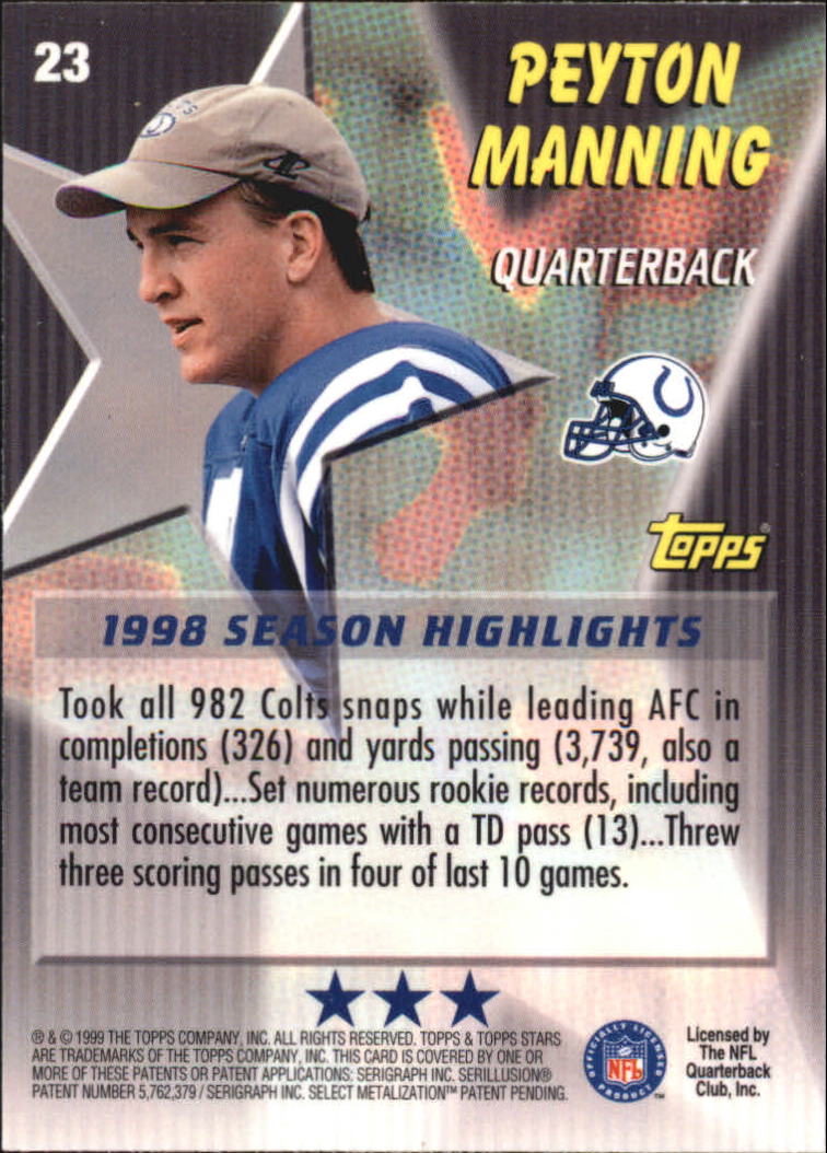 A5970- 1999 Topps Stars FB Cards 1-140 +Parallels -You Pick- 15+ FREE US SHIP - Picture 340 of 494