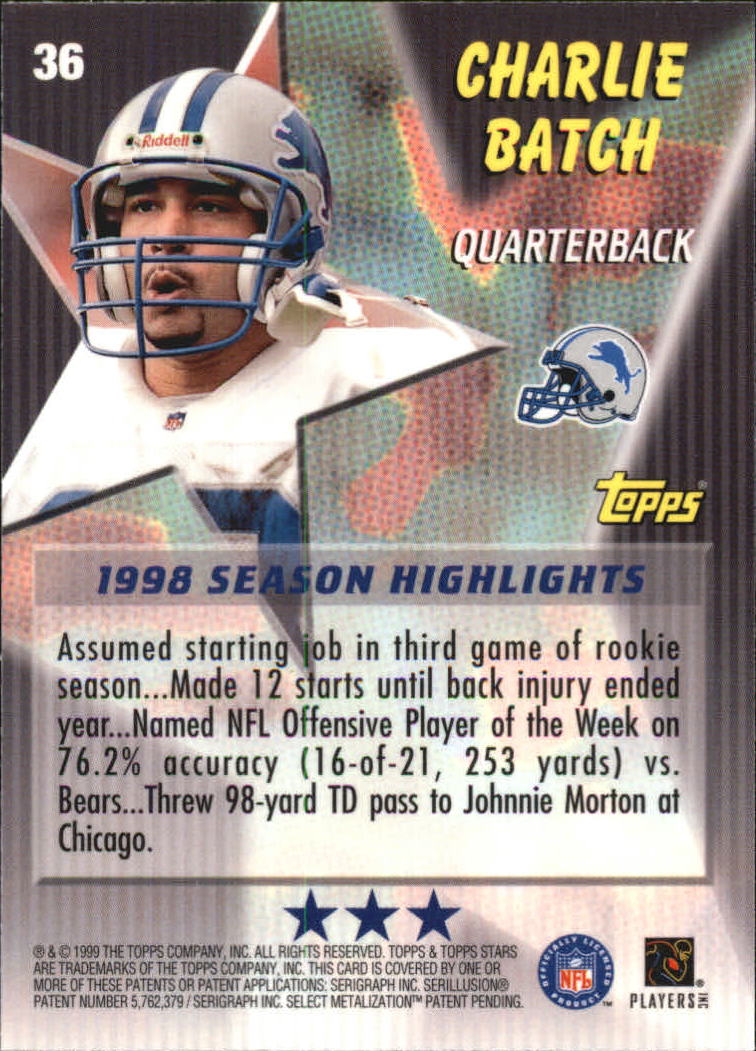 A5970- 1999 Topps Stars FB Cards 1-140 +Parallels -You Pick- 15+ FREE US SHIP - Picture 366 of 494
