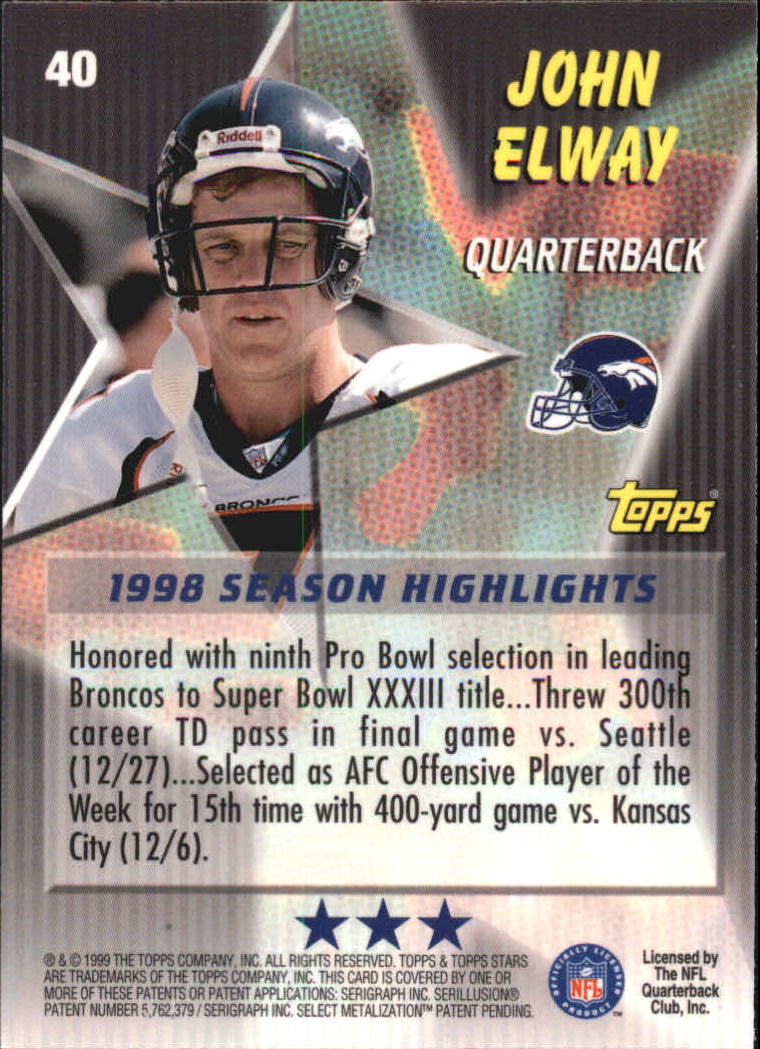 A5970- 1999 Topps Stars FB Cards 1-140 +Parallels -You Pick- 15+ FREE US SHIP - Picture 374 of 494