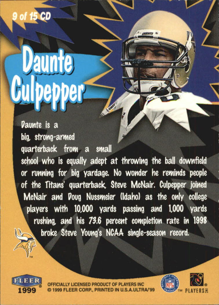 1999 Ultra (Fleer) Football "Insert" Cards - Picture 9 of 33