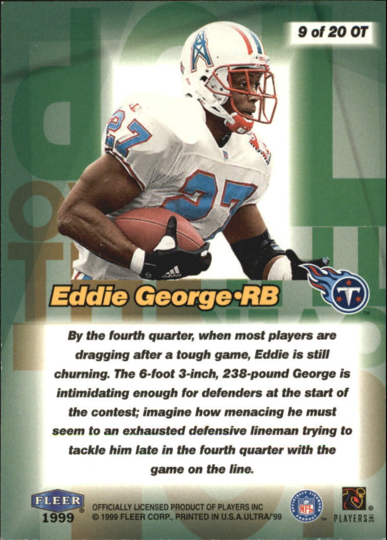 1999 Ultra (Fleer) Football "Insert" Cards - Picture 23 of 33