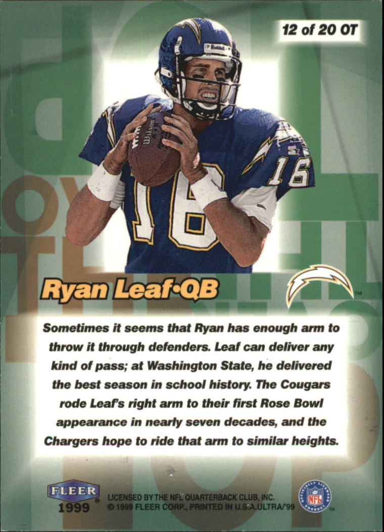 1999 Ultra (Fleer) Football "Insert" Cards - Picture 27 of 33