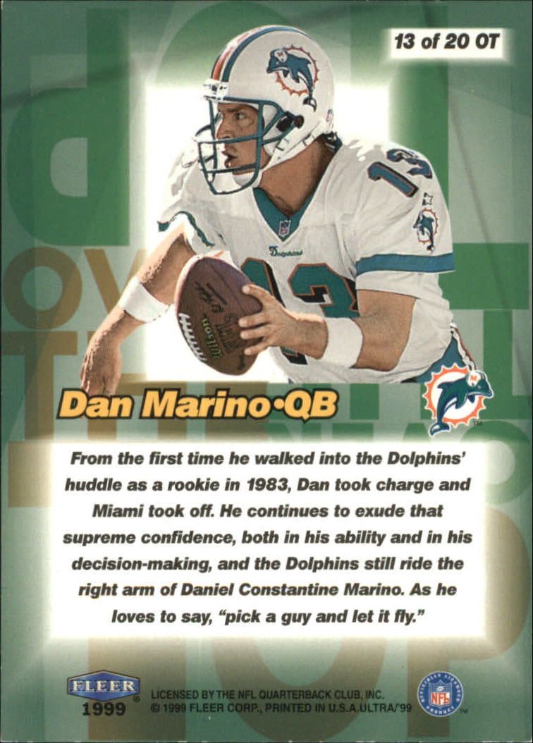 1999 Ultra (Fleer) Football "Insert" Cards - Picture 29 of 33