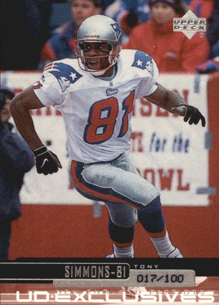 1999 Upper Deck Exclusives 100 #127 Tony Simmons