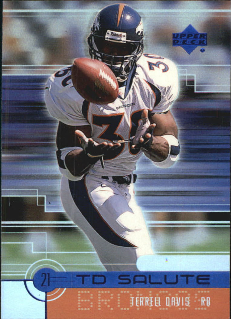 Terrell Davis Sportflix 1995 Rookie NFL Card #145 Broncos