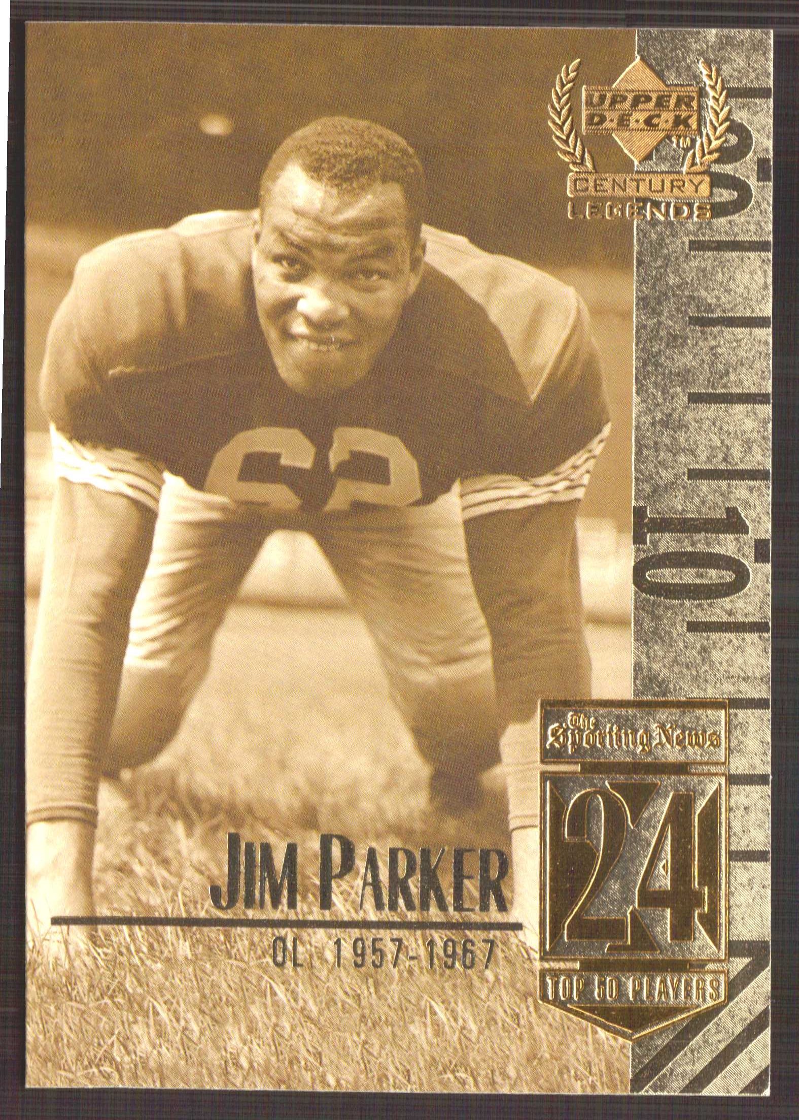 1999 Upper Deck Century Legends #24 Jim Parker