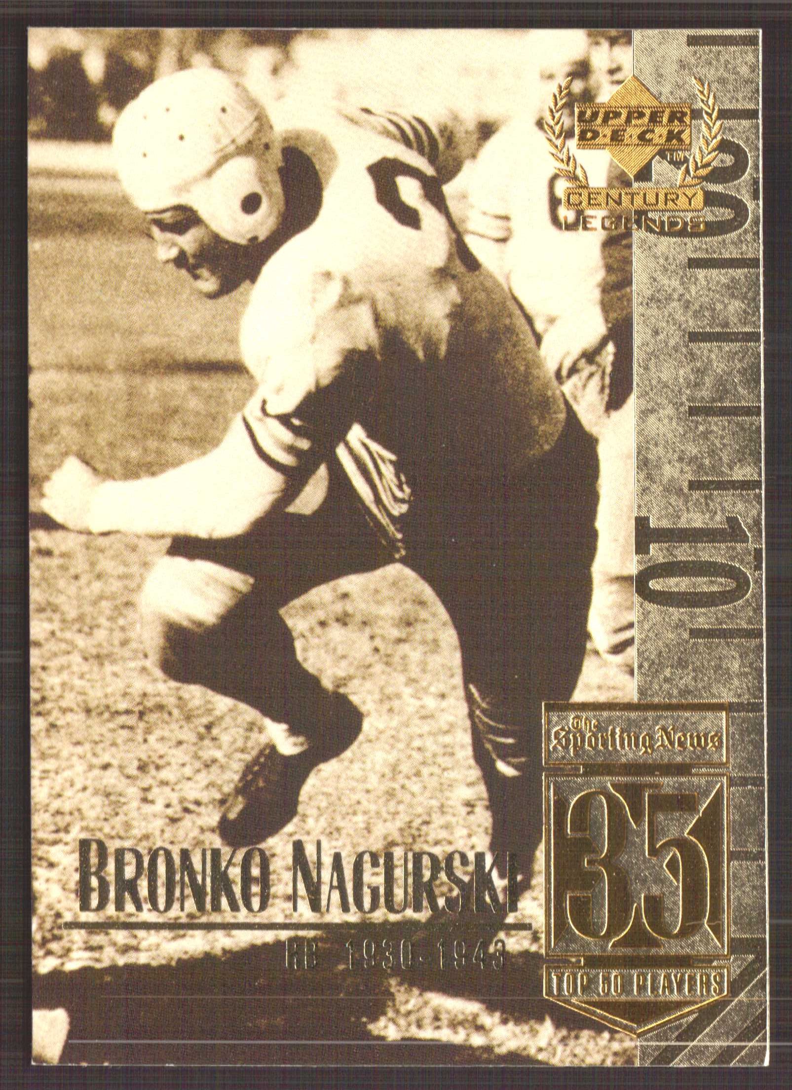 1999 Upper Deck Century Legends #35 Bronko Nagurski