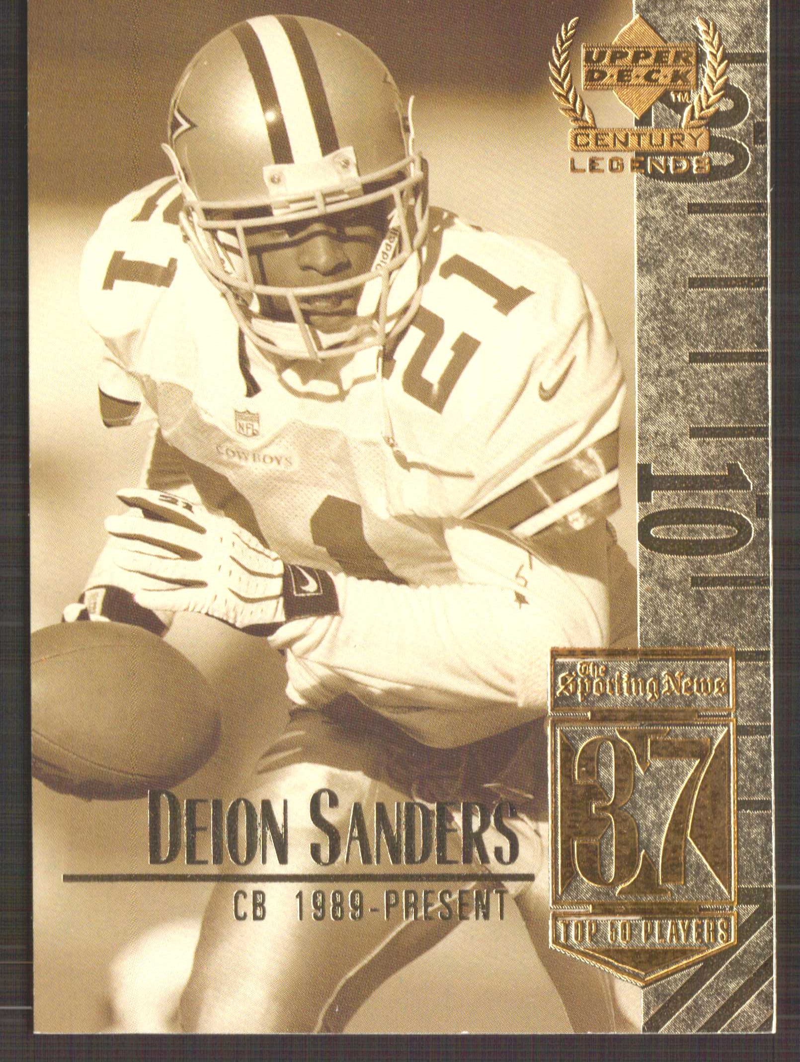 1999 Upper Deck Century Legends #37 Deion Sanders