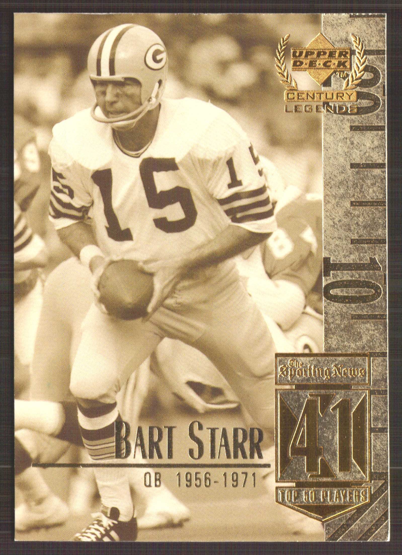 1999 Upper Deck Century Legends #41 Bart Starr