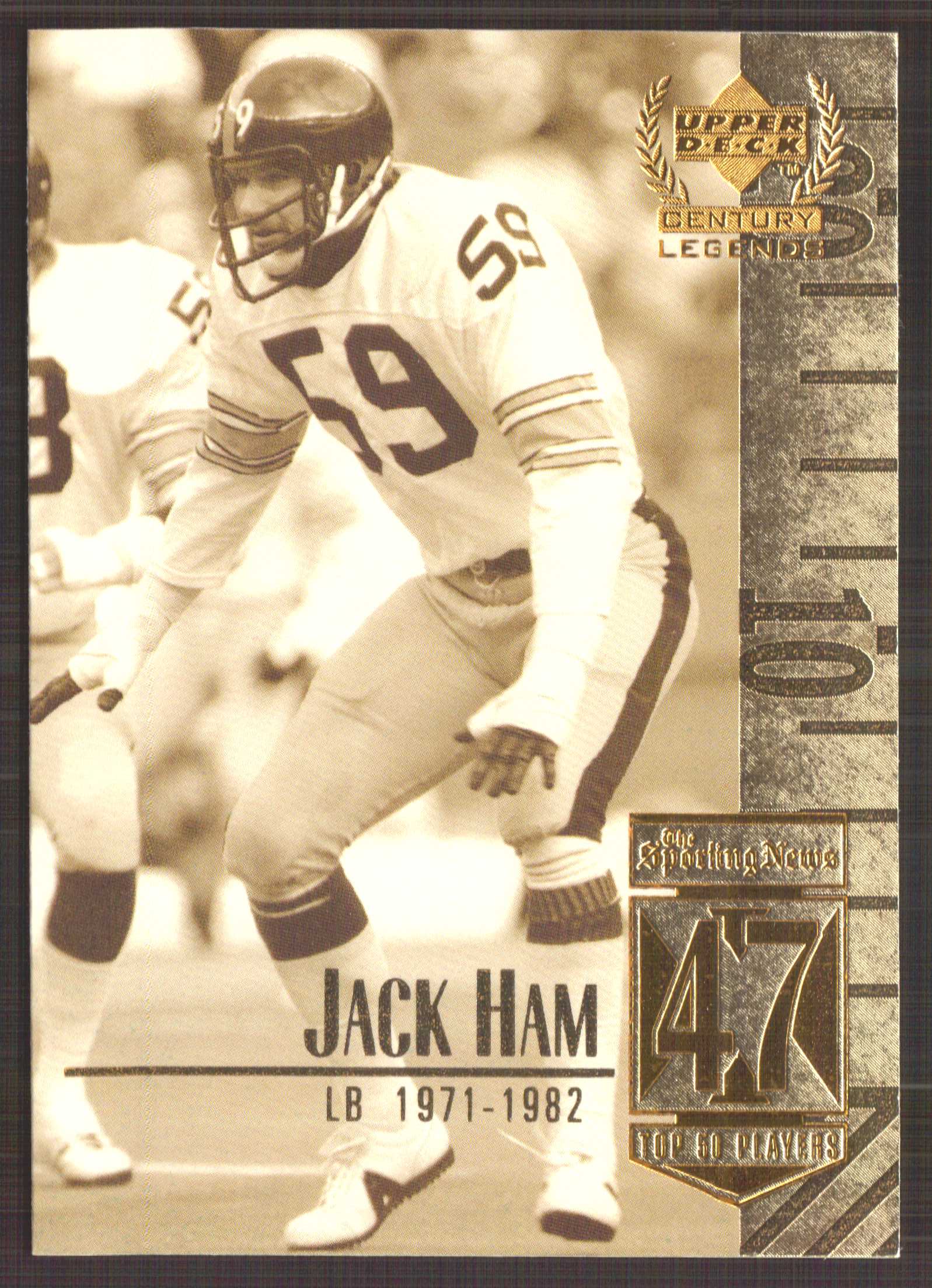 1999 Upper Deck Century Legends #47 Jack Ham