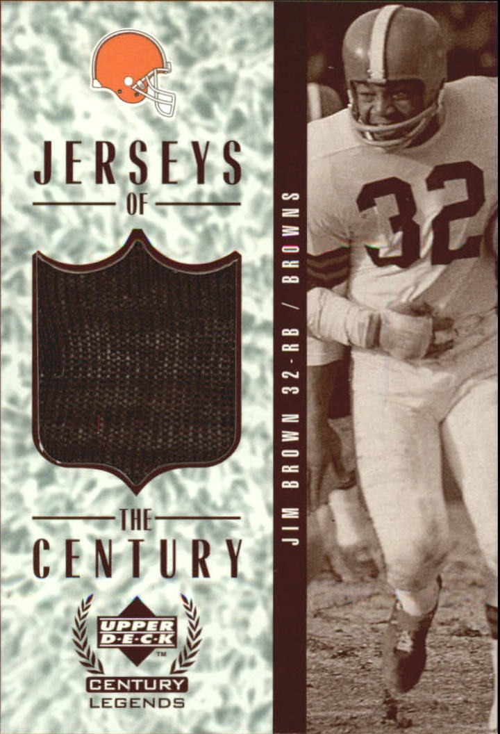 1999 Upper Deck Century Legends Jerseys of the Century #GJ10 Jim Brown