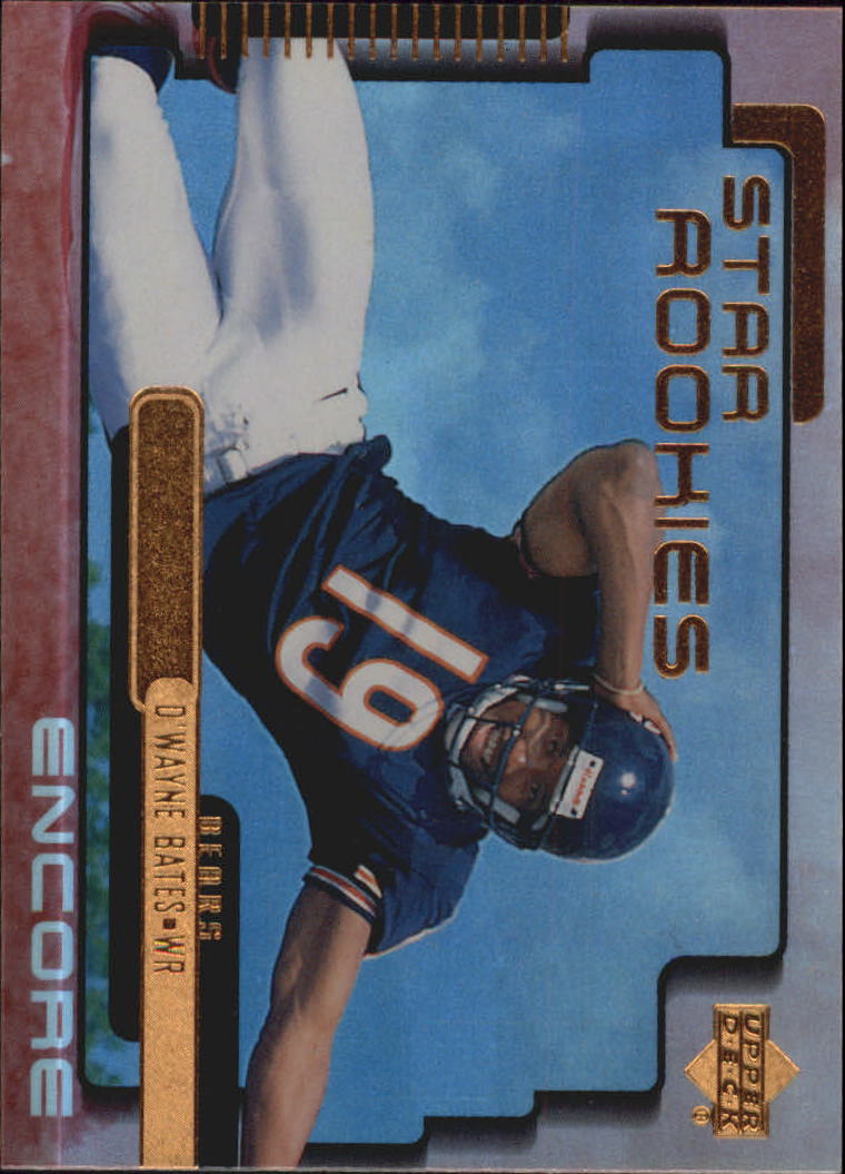 D'WAYNE BATES 1999 Upper Deck MVP #214 Rookie Card RC Northwestern