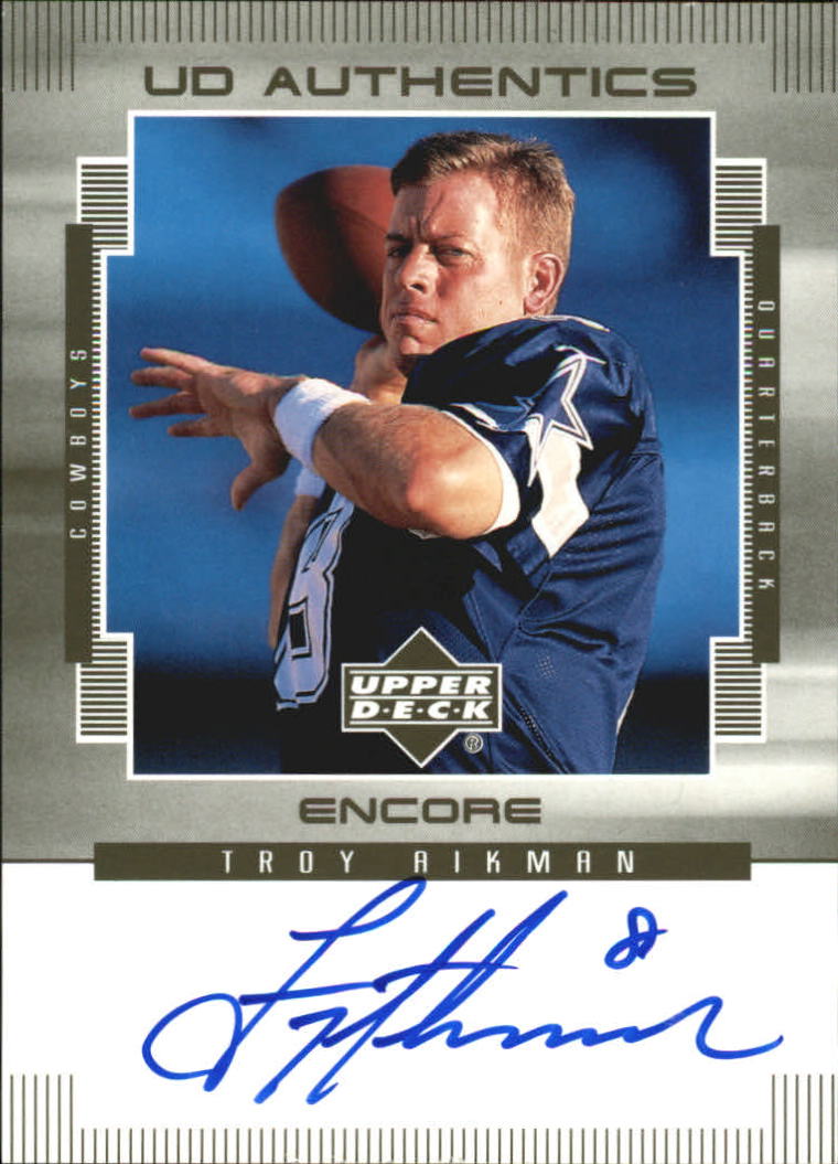 1999 Upper Deck Encore UD Authentics TA Troy Aikman NM MT