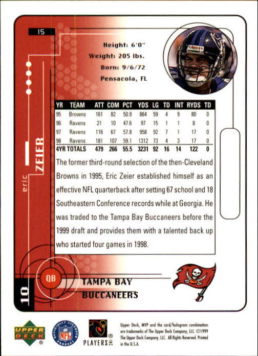 1999 Upper Deck MVP Football (Pick Card From List) C146 01-25 - Bild 23 von 321