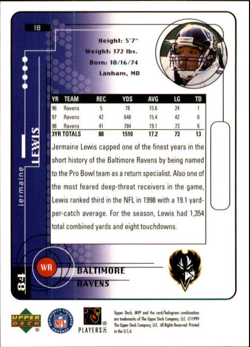 1999 Upper Deck MVP Football (Pick Card From List) C146 01-25 - Bild 29 von 321