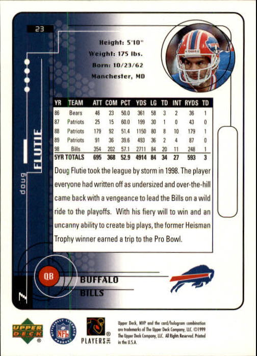 1999 Upper Deck MVP Football (Pick Card From List) C146 01-25 - Bild 37 von 321