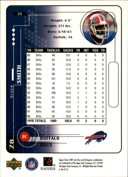 1999 Upper Deck MVP Football (Pick Card From List) C146 01-25 - Bild 41 von 321