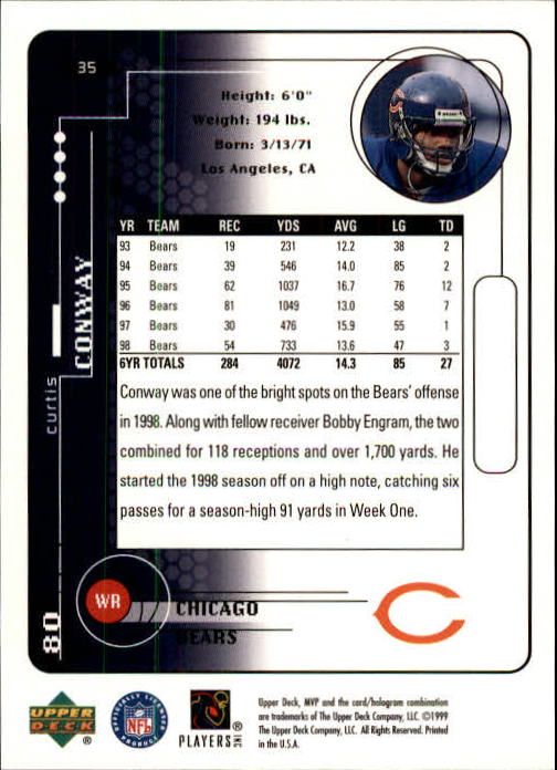 1999 Upper Deck MVP Football (Pick Card From List) C146 01-25 - Bild 61 von 321