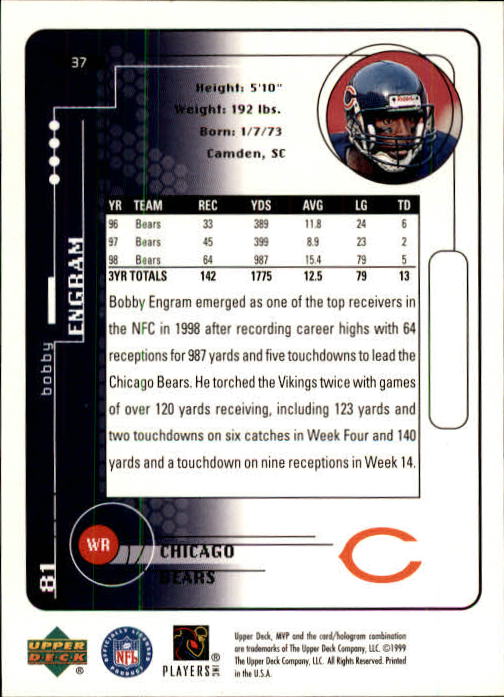 1999 Upper Deck MVP Football (Pick Card From List) C146 01-25 - Bild 65 von 321