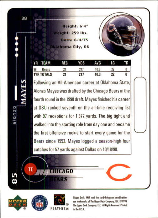 A1836- 1999 Upper Deck MVP FB Cards 1-220 +Rookies -You Pick- 15+ FREE US SHIP - Picture 75 of 419