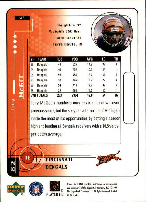 1999 Upper Deck MVP Football (Pick Card From List) C146 01-25 - Bild 75 von 321