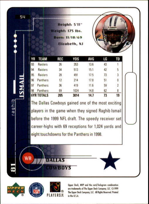 1999 Upper Deck MVP Football (Pick Card From List) C146 01-25 - Bild 87 von 321