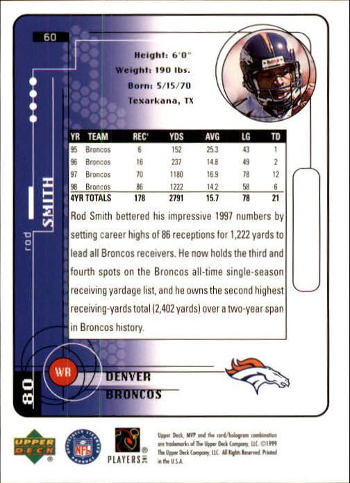 1999 Upper Deck MVP Football (Pick Card From List) C146 01-25 - Bild 93 von 321