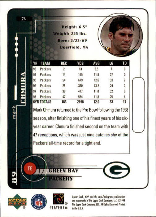1999 Upper Deck MVP Football (Pick Card From List) C146 01-25 - Bild 113 von 321
