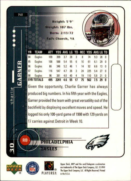 1999 Upper Deck MVP Football (Pick Card From List) C146 01-25 - Bild 209 von 321