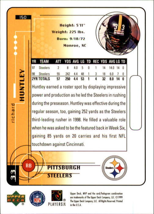 1999 Upper Deck MVP Football (Pick Card From List) C146 01-25 - Bild 217 von 321