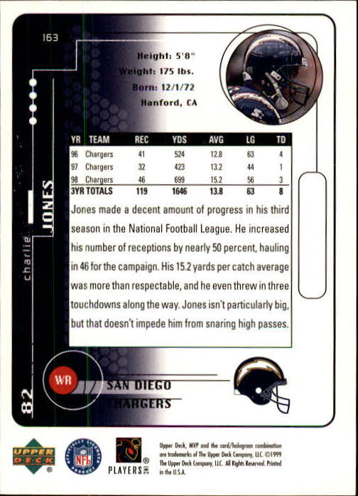A1836- 1999 Upper Deck MVP FB Cards 1-220 +Rookies -You Pick- 15+ FREE US SHIP - Picture 311 of 419