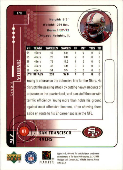 1999 Upper Deck MVP Football (Pick Card From List) C146 01-25 - Bild 245 von 321