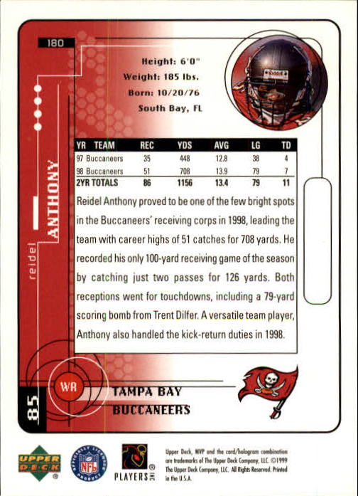 1999 Upper Deck MVP Football (Pick Card From List) C146 01-25 - Bild 263 von 321